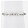 Image 1 : Antique Solid Platinum .50 ctw Channel Old Diamond Eternity Stackable Band Ring