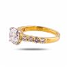 Image 2 : 1.61 ctw H COLOR I1 CLARITY CENTER Diamond 18K Yellow & White Gold Solitaire Rin