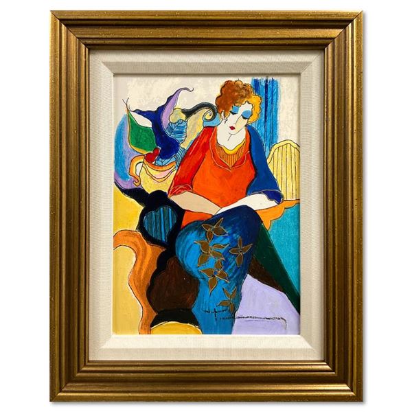 Waiting by Tarkay (1935-2012)