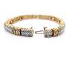 Image 3 : 14KT Yellow Gold 5.20 ctw Diamond Straight-Line Bracelet