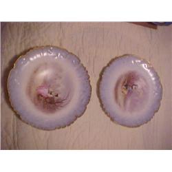 Antique Plates with gold leaf edges