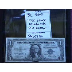 1935 Silver Certificate One Dollar