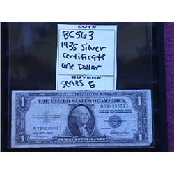 1935 Silver Certificate One Dollar