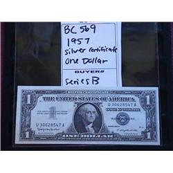 1957 Silver Certificate One Dollar