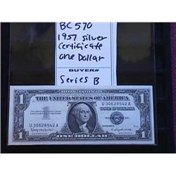 1957 Silver Certificate One Dollar