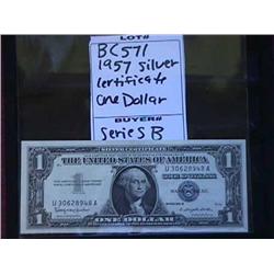 1957 Silver Certificate One Dollar