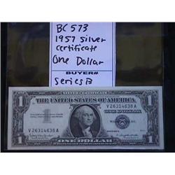 1957 Silver Certificate One Dollar
