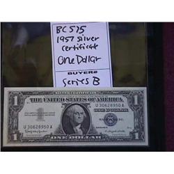 1957 Silver Certificate One Dollar
