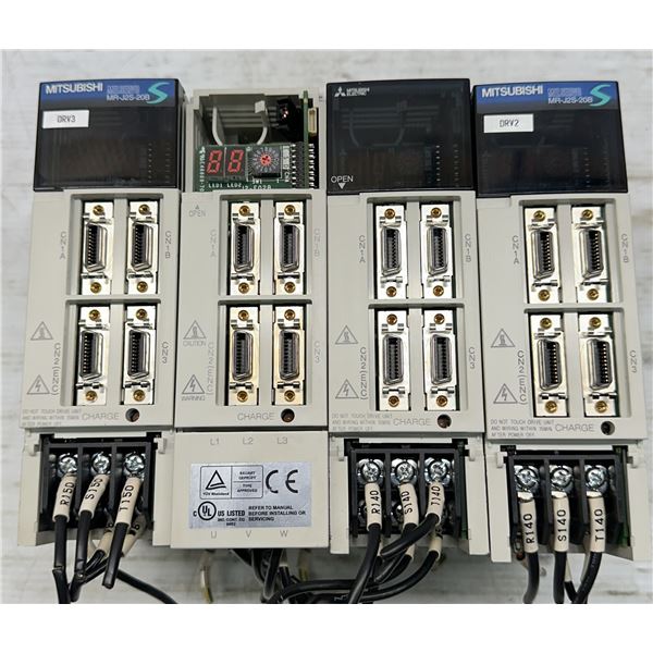 (4) Mitsubishi #MR-J2S-20B AC Servo Drives