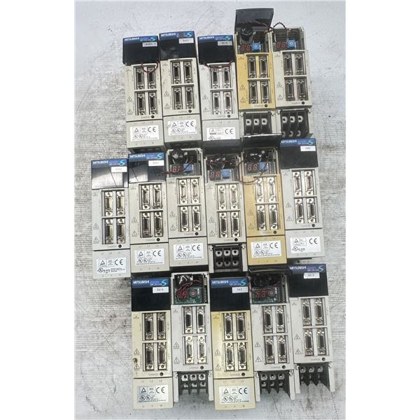 Lot of (16) Mitsubishi #MR-J2S-20B AC Servo Drivers