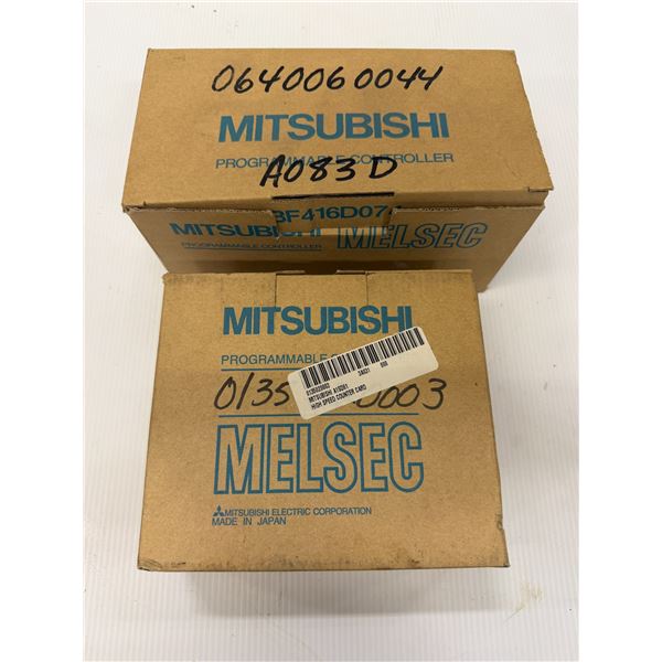 Lot of (2) Mitsubishi #AJ65SBTB1-32T & #A1SD61