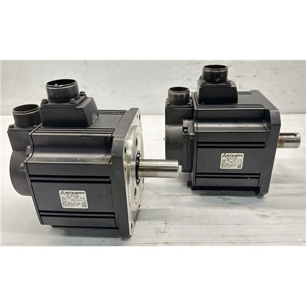(2) Mitsubishi #HC-SFS102K AC Servo Motors