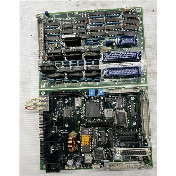 Lot of (2) Mitsubishi Circuit Boards #BN634A547G52 & #C1N624A780G51A