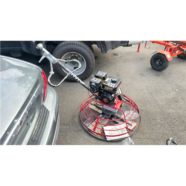 LONCIN RED 6.5HP GAS POWERED WALK-BEHIND POWER TROWEL MODEL# 90B