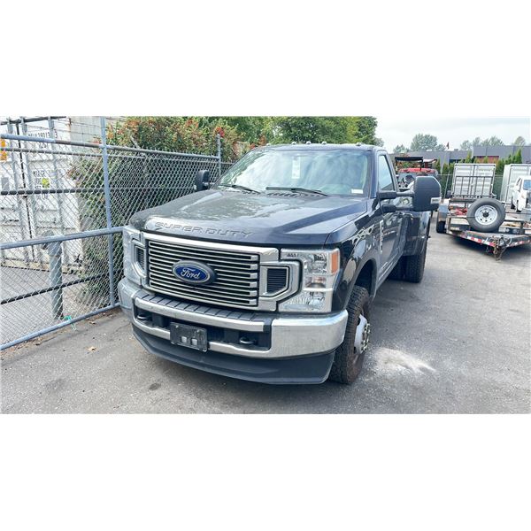 2022 FORD F-350 XLT, 2DR PU, BLACK, VIN 1FTRF3DT0NEF17756