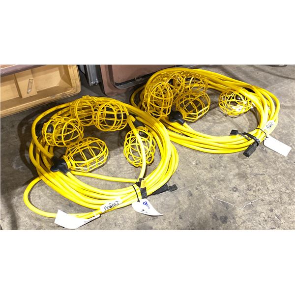 PAIR OF INDUSTRIAL STRING LIGHTS