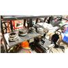 Image 2 : METAL EQUIPMENT RACK & 5 STRING TRIMMER HEADS APPROX 82"H X 18"D X 41"W