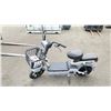 Image 2 : WHITE BATTERY POWERED E-BIKE / PEDAL BIKE WITH FRONT BASKET & PASSENGER SEAT *NEEDS REPAIR*