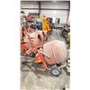 Image 2 : ORANGE MOBILE ELECTRIC INDUSTRIAL CEMENT MIXER WITH STAND