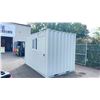 Image 2 : GREY 12' 10,120 MAX CAPACITY INDUSTRIAL OFFICE / SECURITY TRANSPORT CONTAINER WITH