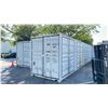 Image 1 : GREY 40' HC, 52,910 MAX CAPACITY INDUSTRIAL TRANSPORT CONTAINER WITH 4 DUAL SWING SIDE DOORS
