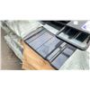 Image 2 : STACK OF 50 SKLP DARK GREY 12"L X 37"W INDUSTRIAL CORRUGATED METAL ROOF / WALL SHEETING