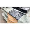 Image 2 : STACK OF 50 SKLP DARK GREY 12"L X 37"W INDUSTRIAL CORRUGATED METAL ROOF / WALL SHEETING