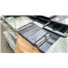 Image 2 : STACK OF 50 SKLP DARK GREY 12"L X 37"W INDUSTRIAL CORRUGATED METAL ROOF / WALL SHEETING