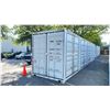Image 1 : GREY 40' HC, 52,910 MAX CAPACITY INDUSTRIAL TRANSPORT CONTAINER WITH 4 DUAL SWING SIDE DOORS