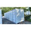 Image 2 : GREY 40' HC, 52,910 MAX CAPACITY INDUSTRIAL TRANSPORT CONTAINER WITH 4 DUAL SWING SIDE DOORS