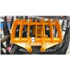 Image 4 : 2 GIYI 2025 BLACK CLG72 INDUSTRIAL 72" HYDRAULIC SKID STEER CURVED LOG GRABBER ATTACHMENTS, GIYI