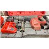 Image 2 : MILWAUKEE CORDLESS ROTARY HAMMER IN HARD TRANSPORT CASE WITH BATTERY, CHARGER & CHISEL BITS