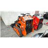 Image 2 : MMS MS36C ORANGE GAS POWERED 13.5HP 770LBS MAX CAPACITY RUBBER TRACK RIDE ON MINI SKID STEER