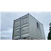 Image 1 : GREY 12' 10,120 MAX CAPACITY INDUSTRIAL OFFICE / SECURITY TRANSPORT CONTAINER WITH