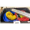 Image 2 : HYDRAULIC RAM, ASSORTED AIR HOSES AND FITTINGS & SPOOL OF PISCO POLYURETHANE TUBING