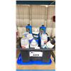 Image 1 : BIN OF ASSORTED SPRAY PAINT, ELECTRICAL CONTACT CLEANER, LIQUID TAPE, WIRE
