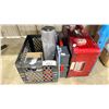 Image 1 : ROLL OF ANTI FATIGUE MAT, BOX OF ASSORTED TAPE, 2 TOOL CASES