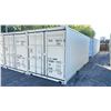 Image 1 : BEIGE 20' 67,200 MAX CAPACITY INDUSTRIAL TRANSPORT CONTAINER WITH DUAL SWING REAR DOORS