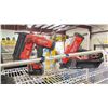 Image 2 : GROUP OF 3 MILWAUKEE FUEL CORDLESS POWER TOOLS - NAIL GUN/STAPLE GUN AND WEED EATER