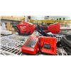 Image 3 : GROUP OF 3 MILWAUKEE FUEL CORDLESS POWER TOOLS - NAIL GUN/STAPLE GUN AND WEED EATER