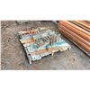 Image 2 : APPROX. 30 METAL 114"W X 71"H INDUSTRIAL SITE FENCING & PALLET OF ASSORTED METAL FEET