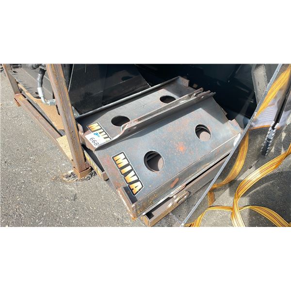 6 MIVA MINI SKID STEER QUICK CHANGE ATTACHMENT PLATES