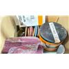 Image 2 : BOX OF WELDERS ITEMS - PNEUMATIC DIE GRINDER & BELT SANDER WITH POLISHING BITS/ARBOURS