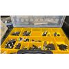 Image 2 : 3 ORGANIZER CASES FILLED WITH PNEUMATIC PISCO FITTINGS AND ELECTRICAL PLUGS