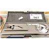 Image 3 : GROUP OF 4 MACHINIST TOOLS - STARRETT DIAL CALIPER, UNIVERSAL BEVEL PROTRACTOR, DIAMETER GAUGE SET