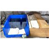 Image 2 : 4 HEAVY DUTY 100RA BENDING DIES, 3 LARGE HEAVY DUTY ROLLERS, BOX OF RUBBER DIVIDERS, & PARTS BIN OF