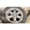 Image 2 : PAIR OF 275/60/R20 GOODYEAR WRANGLER MUD + SNOW TIRES ON CHROME DODGE RIMS