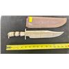 Image 1 : CUSTOM MADE BONE HANDLE BOWIE KNIFE