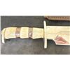 Image 2 : CUSTOM MADE BONE HANDLE BOWIE KNIFE