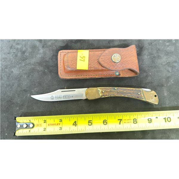 PUMA LOCK BLADE, GERMAN BONE HANDLE KNIFE
